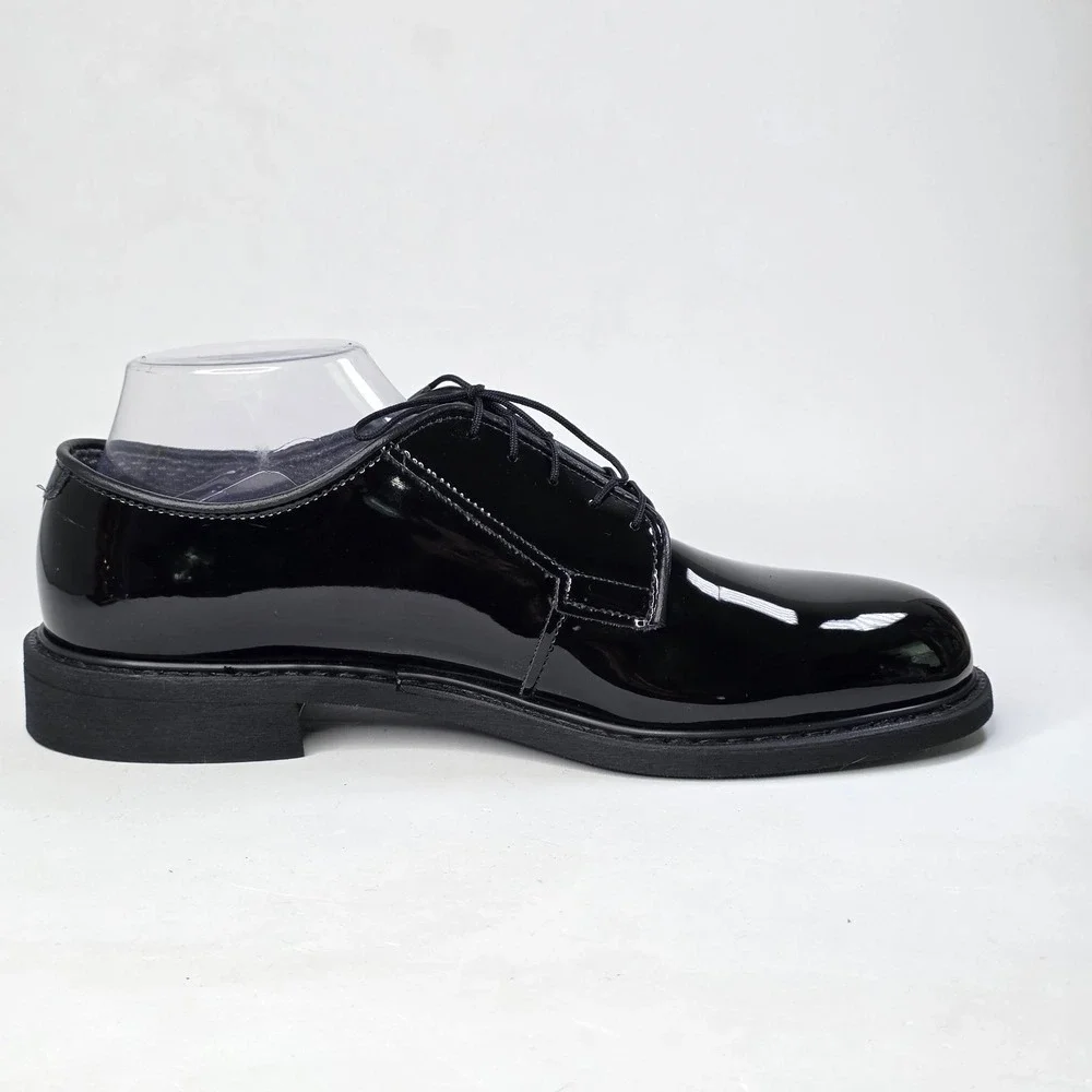 Capps Air Lite Military Shoes Men's 9.5 Black Patent Leather Police Uniform USA